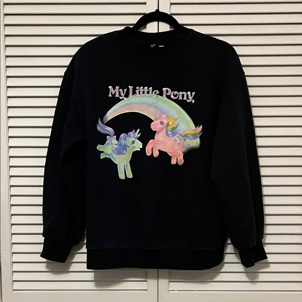 H&M Black Sweatshirt with My Little Ponies